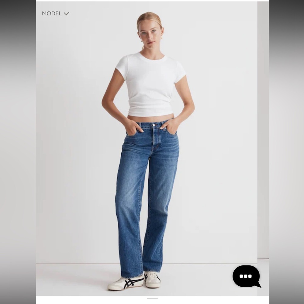 Madewell- NWT Low-Slung Straight Jeans